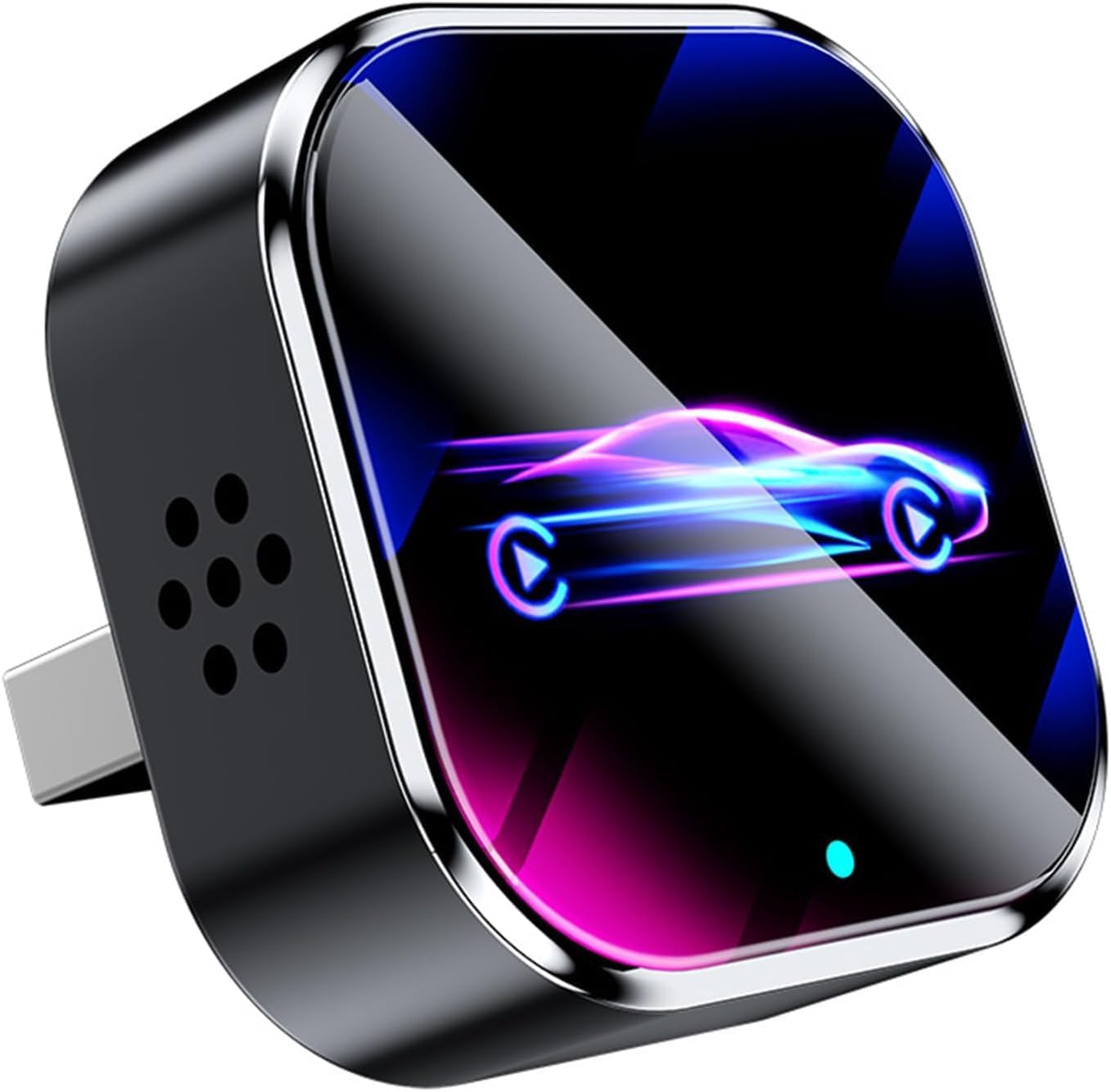 Adaptateur CarPlay sans– Passez à CarPlay sans Fil, Plug & Play, USB/Type-C, Mini & Adaptateur CarPlay sans Fil Stable Compatible avec Apple iOS 10+ et Les Voitures CarPlay filaires à (D)